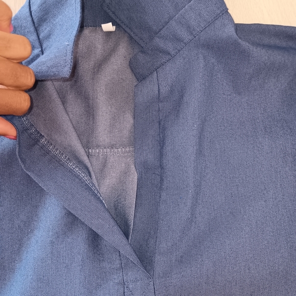 Women Loose Casual Plus Size Denim Dress - Picture 12 of 15